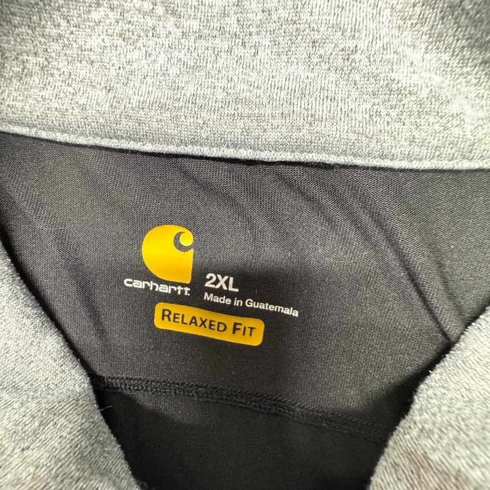 Carhartt Force 1/4 Zip Shirt Men’s 2XL Black Long Sleeve Relaxed Fit O17 - Picture 2 of 7